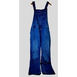 Blue Mountaiin Blue Jean Overalls Big Tall Men 3X Distressed Western Chore Work